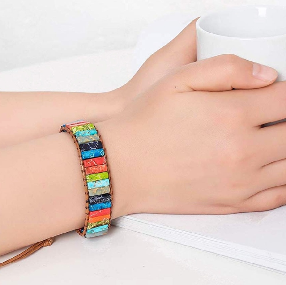 New Bohemian Vegan Chakra Healing Balance Bracelet - Picture 5 of 7